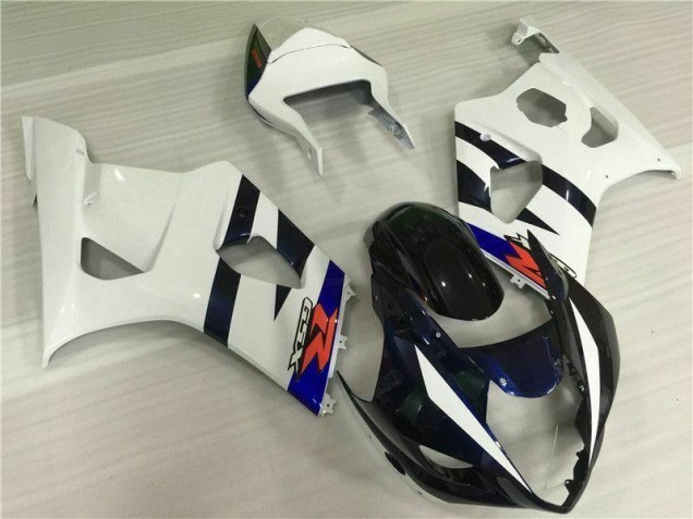 2003-2004 Weiß Schwarz GSXR 1000 Motorrad Verkleidung Komplett Sets 2003-2004 Weiß Schwarz GSXR 1000 Motorrad Verkleidung Komplett Sets