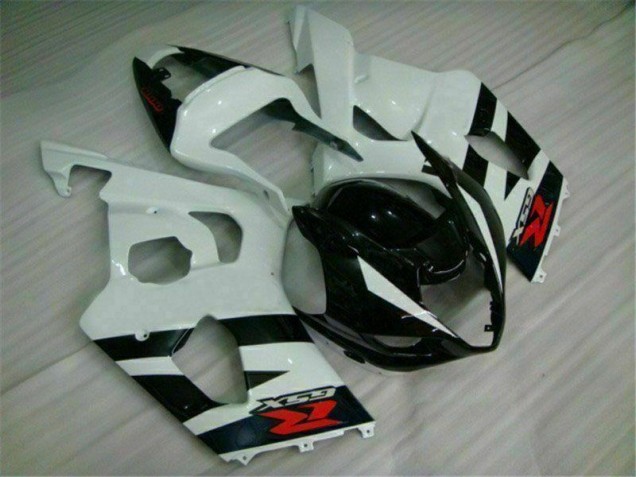 2003-2004 Weiß Schwarz GSXR 1000 Motorrad Vollverkleidung 2003-2004 Weiß Schwarz GSXR 1000 Motorrad Vollverkleidung