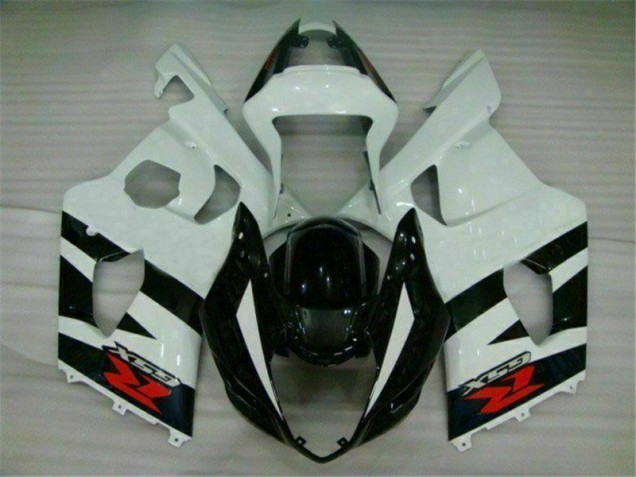 2003-2004 Weiß Schwarz GSXR 1000 Motorrad Vollverkleidung 2003-2004 Weiß Schwarz GSXR 1000 Motorrad Vollverkleidung