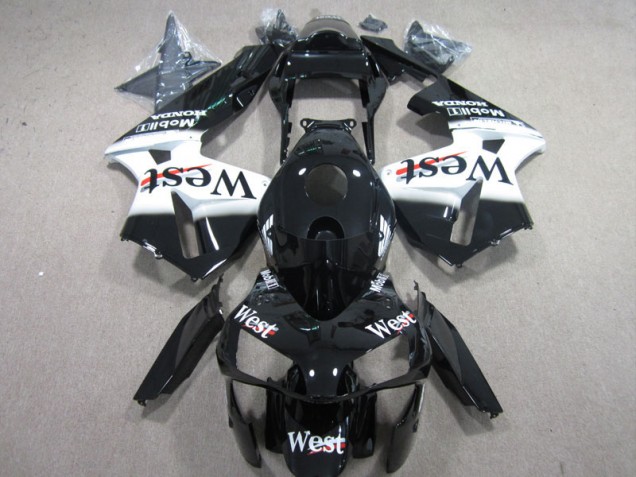 2003-2004 West Weiß Schwarz CBR600RR Motorrad Verkleidung 2003-2004 West Weiß Schwarz CBR600RR Motorrad Verkleidung