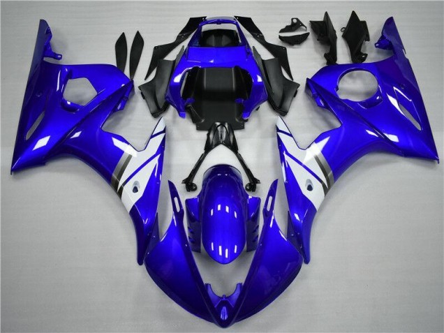 2003-2005 Blau Weiß YZF R6 Motorrad Verkleidungen