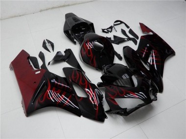 2004-2005 Rot Schwarz CBR1000RR Motorrad Vollverkleidung