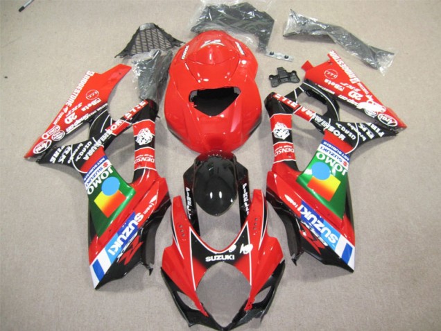 2004-2005 Rot Schwarz GSXR 600 Motorrad Verkleidung
