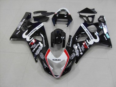 2004-2005 Schwarz Rot Beacon GSXR 750 Motorrad Verkleidung