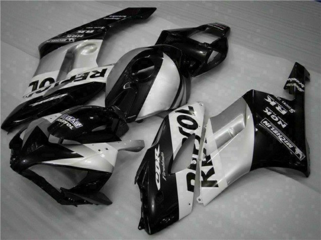 2004-2005 Schwarz Silber Repsol CBR1000RR Motorrad Verkleidungen 2004-2005 Schwarz Silber Repsol CBR1000RR Motorrad Verkleidungen