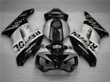 2004-2005 Schwarz Silber Repsol CBR1000RR Motorrad Verkleidungen