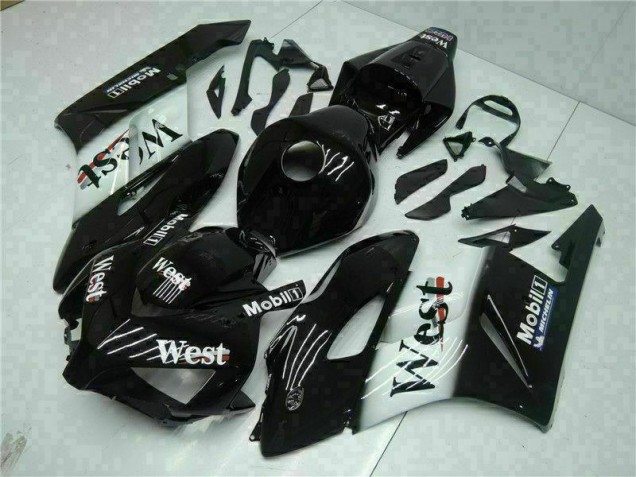 2004-2005 Schwarz West CBR1000RR Motorrad Verkleidung