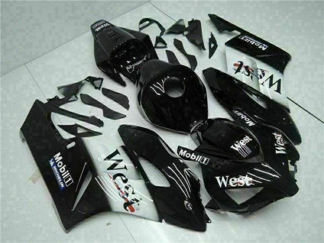 2004-2005 Schwarz West CBR1000RR Motorrad Verkleidung