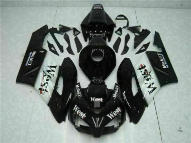 2004-2005 Schwarz West CBR1000RR Motorrad Verkleidung