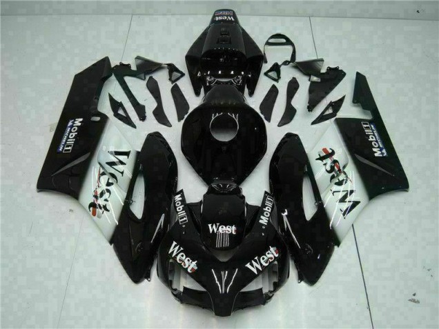 2004-2005 Schwarz West CBR1000RR Motorrad Verkleidung
