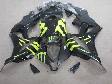 2004-2005 Schwarz grünes Monster CBR1000RR Motorrad Verkleidungen