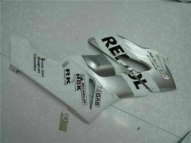 2004-2005 Silber Weiß Repsol CBR1000RR Motorrad Verkleidungen 2004-2005 Silber Weiß Repsol CBR1000RR Motorrad Verkleidungen