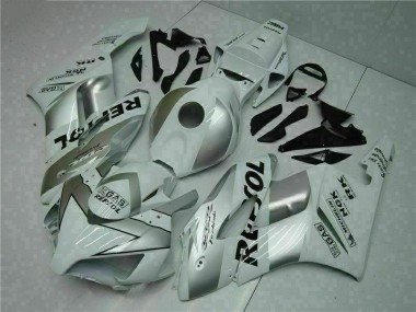 2004-2005 Silber Weiß Repsol CBR1000RR Motorrad Verkleidungen