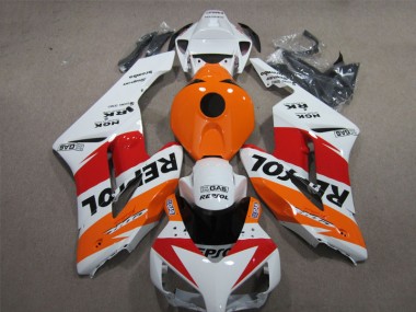 2004-2005 Weiß Orange Repsol CBR1000RR Motorrad Verkleidung