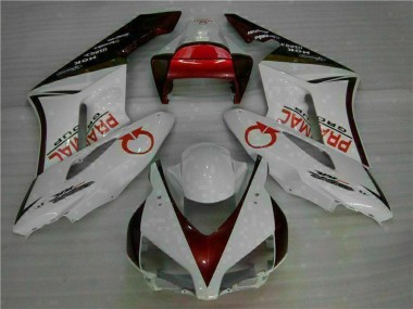 2004-2005 Weiß Rot CBR1000RR Motorrad Vollverkleidung