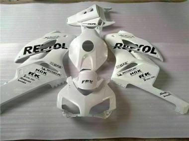 2004-2005 Weiß Schwarz Repsol CBR1000RR Motorrad Verkleidung