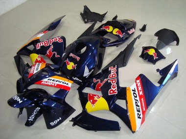 2005-2006 Dunkel blau Rot Bull Repsol CBR600RR Motorrad Verkleidung