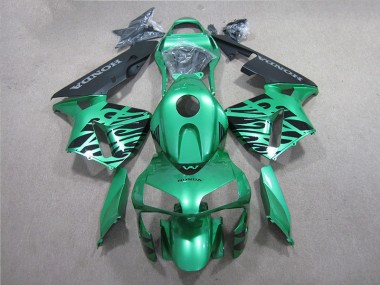 2005-2006 Grün Schwarz CBR600RR Motorrad Verkleidung