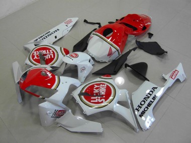 2005-2006 Perl Weiß Lucky Strike CBR600RR Motorrad Verkleidung