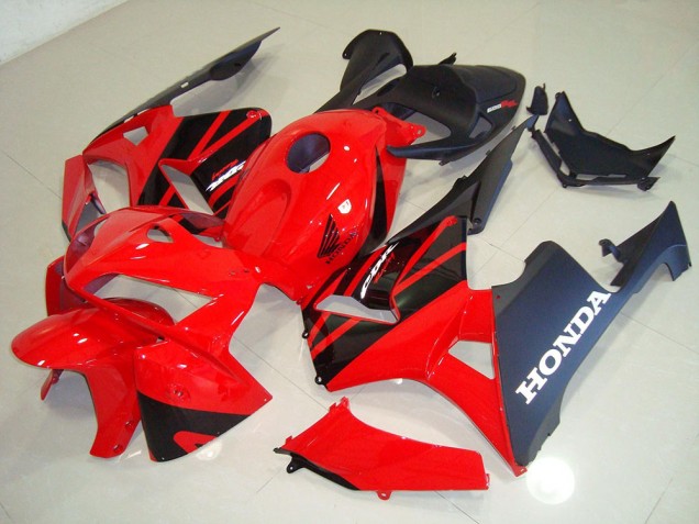 2005-2006 Rot Schwarz CBR600RR Motorrad Verkleidung 2005-2006 Rot Schwarz CBR600RR Motorrad Verkleidung