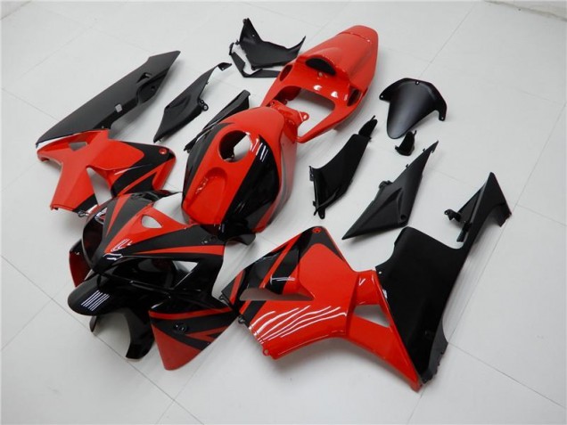 2005-2006 Rot Schwarz CBR600RR Motorrad Verkleidung & Plastik