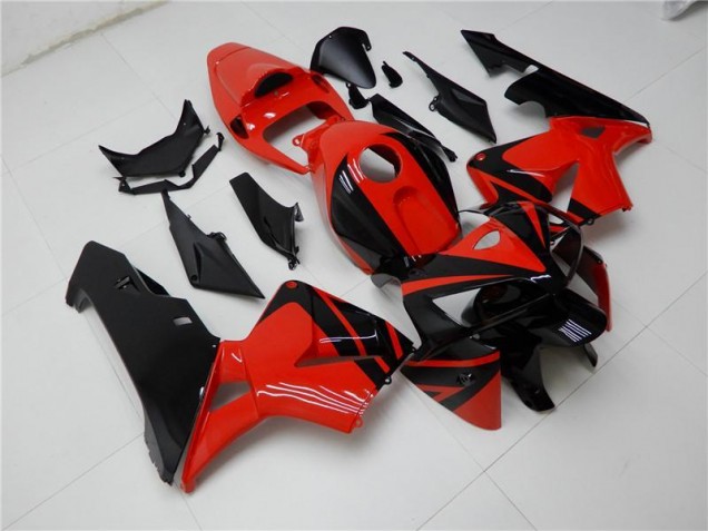 2005-2006 Rot Schwarz CBR600RR Motorrad Verkleidung & Plastik