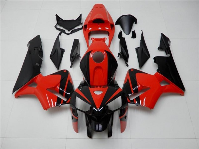 2005-2006 Rot Schwarz CBR600RR Motorrad Verkleidung & Plastik