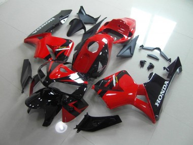 2005-2006 Rot Schwarz CBR600RR Motorrad Verkleidungen