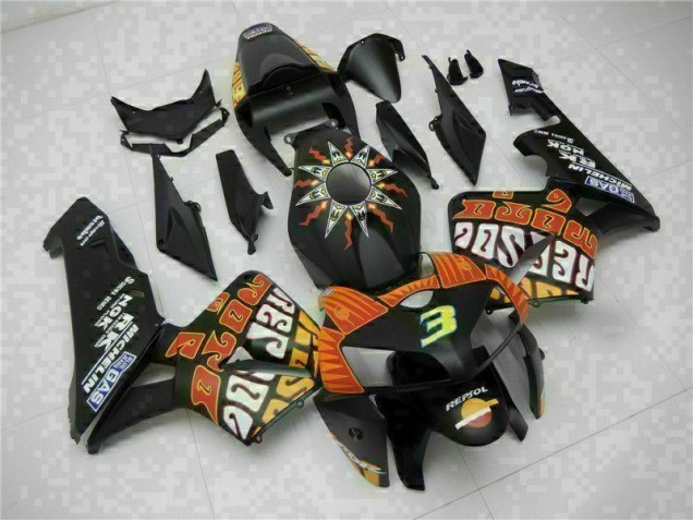 2005-2006 Schwarz CBR600RR Verkleidung 2005-2006 Schwarz CBR600RR Verkleidung