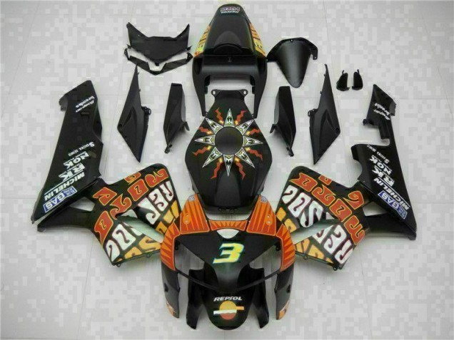 2005-2006 Schwarz CBR600RR Verkleidung 2005-2006 Schwarz CBR600RR Verkleidung