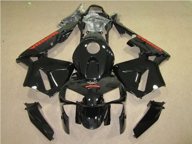 2005-2006 Schwarz Rot CBR600RR Motorrad Verkleidung