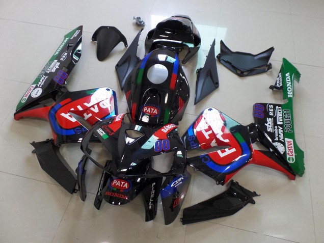 2005-2006 Schwarz Rot Pata CBR600RR Motorrad Verkleidung 2005-2006 Schwarz Rot Pata CBR600RR Motorrad Verkleidung