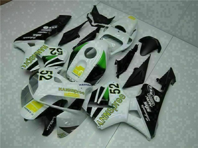 2005-2006 Weiß Gelb Grün 52 CBR600RR Motorrad Verkleidung 2005-2006 Weiß Gelb Grün 52 CBR600RR Motorrad Verkleidung