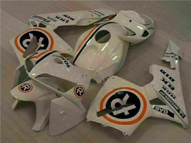 2005-2006 Weiß Repsol CBR600RR Motorrad Verkleidung 2005-2006 Weiß Repsol CBR600RR Motorrad Verkleidung