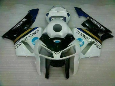 2005-2006 Weiß Schwarz CBR600RR Motorrad Verkleidung & Plastik