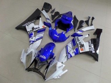 2006-2007 Blau Blau Weiß ENEOS YZF R6 Motorrad Verkleidung