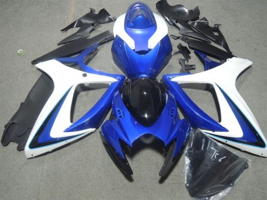 2006-2007 Blau Weiß Schwarz GSXR 600 Motorrad Verkleidung