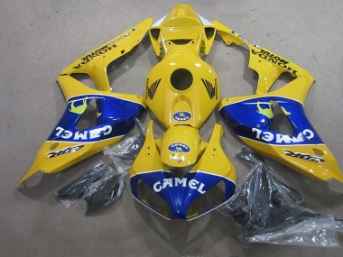 2006-2007 Gelb Blau Camel CBR1000RR Motorrad Verkleidung