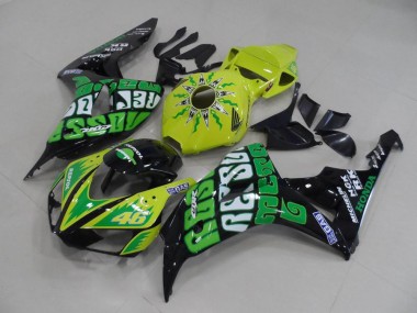 2006-2007 Gelb Grün Rossi CBR1000RR Motorrad Verkleidung