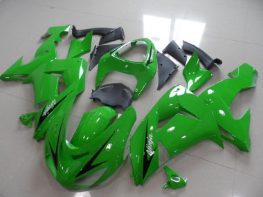2006-2007 Grün Schwarzer Pfeil ZX10R Motorrad Verkleidung