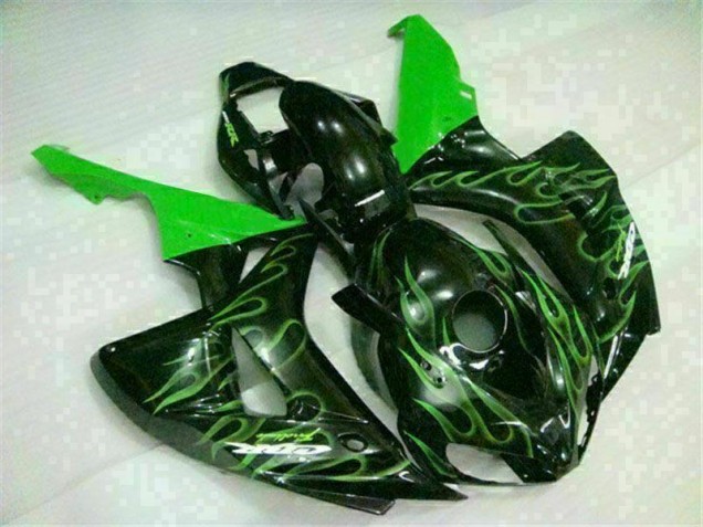 2006-2007 Grüne Flamme Schwarz CBR1000RR Motorrad Verkleidung 2006-2007 Grüne Flamme Schwarz CBR1000RR Motorrad Verkleidung