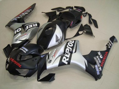 2006-2007 Matt Schwarz Silber Repsol CBR1000RR Motorrad Verkleidung