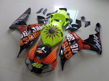 2006-2007 Rossi Fluro Grün CBR1000RR Motorrad Verkleidung