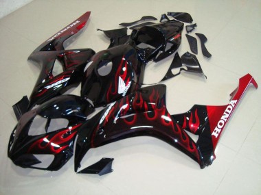 2006-2007 Rot Flamme CBR1000RR Motorrad Verkleidung