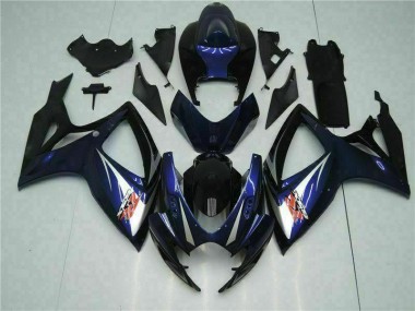 2006-2007 Schwarz Blau GSXR 600/750 Motorrad Verkleidungen