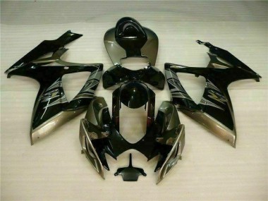 2006-2007 Schwarz Grau GSXR 600/750 Motorrad Verkleidung