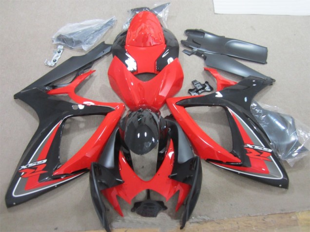 2006-2007 Schwarz Rot GSXR 600 Motorrad Verkleidungen 2006-2007 Schwarz Rot GSXR 600 Motorrad Verkleidungen