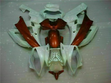 2006-2007 Weiß Braun YZF R6 Motorrad Verkleidung