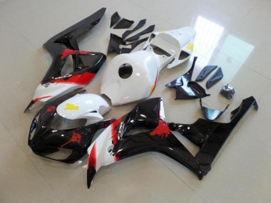 2006-2007 Weiß Schwarz mit Kein Aufkleber CBR1000RR Motorrad Verkleidung
