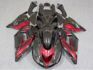 2006-2011 Schwarz Rot ZX14R ZZR1400 Motorrad Verkleidungen
